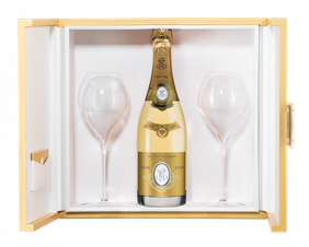 Шампанское Louis Roederer Cristal c 2-мя бокалами, (113174), gift box в подарочной упаковке, белое брют, 2008 г., 0.75 л, Кристаль Брют цена 62990 рублей