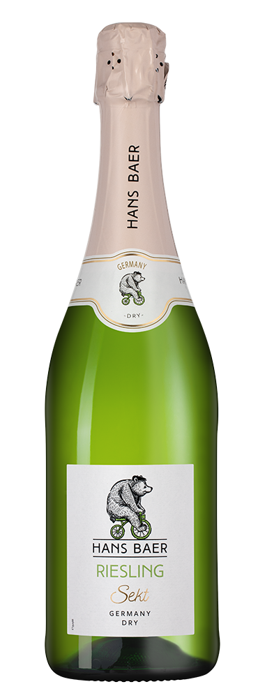 Игристое вино Hans Baer Riesling Sekt, Weinkellerei Hechtsheim, 2021, (140866), Германия, Рейнгессен, белое, сухое, 0.75 л, Ханс Баер Рислинг Зект, цена 2190 рублей