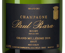 Шампанское Paul Bara Grand Millesime Grand Cru Bouzy Brut