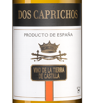 Вино Dos Caprichos Blanco, Bodegas Faustino, (144586), Испания, Кастилия Ла Манча, белое, сухое, 0.75 л, Дос Капричос Бланко, цена 1190 рублей