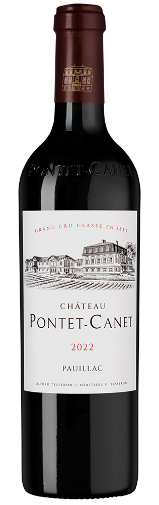Вино Chateau Pontet-Canet Grand Cru Classe (Pauillac), 2022, (146271), Франция, Бордо, красное, сухое, 0.75 л, Шато Понте-Кане, цена 42490 рублей