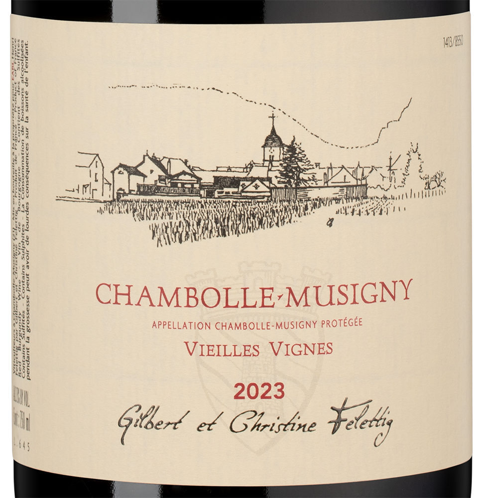 Вино Chambolle-Musigny Vieilles Vignes, Gilbert et Christine Felettig, 2023, (157039), Франция, Бургундия, красное, сухое, 0.75 л, Шамболь-Мюзиньи Вьей Винь, цена 27490 рублей