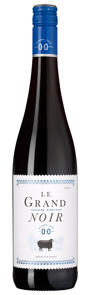 Вино безалкогольное Le Grand Noir Grenache - Pinot Noir, 0,0%, (149768), Франция, Лангедок-Руссильон, 0.75 л, Ле гран Нуар Гренаш / Пино Нуар, цена 1990 рублей