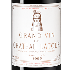 Вино Chateau Latour, (100314), красное сухое, 1995 г., 0.75 л, Шато Латур цена 189990 рублей