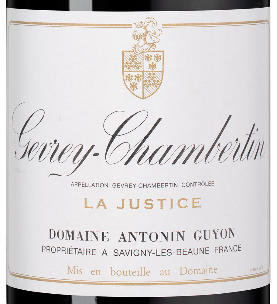 Вино Gevrey-Chambertin La Justice, Domaine Antonin Guyon, 2021, (142204), Франция, Бургундия, красное, сухое, 0.75 л, Жевре-Шамбертен Ля Жюстис, цена 22490 рублей