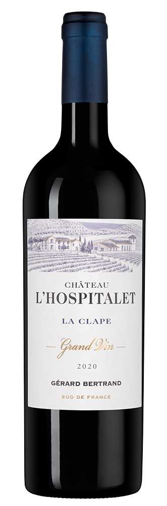 Вино Chateau l’Hospitalet Grand Vin Rouge, Gerard Bertrand, 2020, (139673), Франция, Лангедок-Руссильон, красное, сухое, 0.75 л, Шато л'Оспитале Гран Ван Руж, цена 11190 рублей