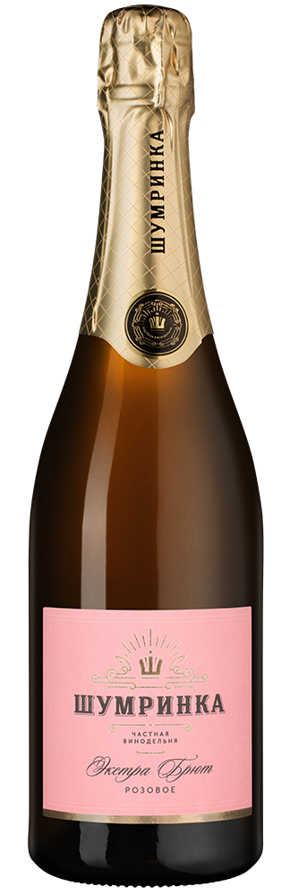 Игристое вино Шумринка розовое, 2021, (157088), Россия, Кубань, розовое, экстра брют, 0.75 л, Экстра Брют Розе, цена 2690 рублей