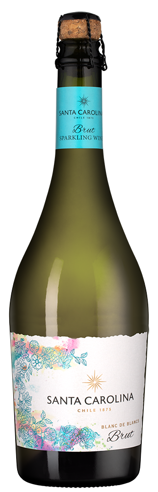 Игристое вино Santa Carolina Brut, (154469), Чили, Центральная Долина, белое, брют, 0.75 л, Санта Каролина Брют, цена 1164 рублей
