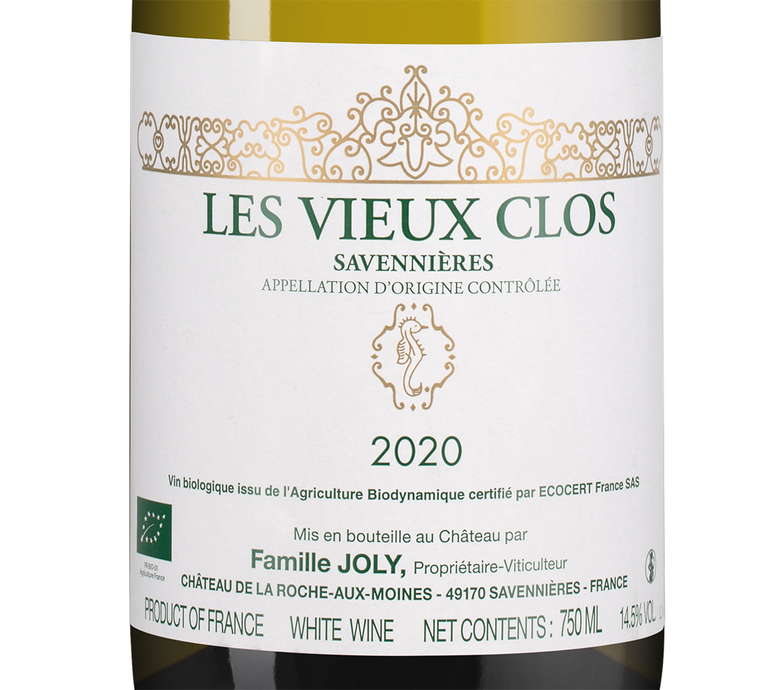 Вино Les Vieux Clos, Nicolas Joly, 2020, (140981), Франция, Долина Луары, белое, сухое, 0.75 л, Ле Вьё Кло, цена 13990 рублей
