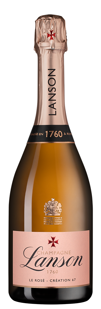 Шампанское Le Rose Creation, Lanson, (151860), Франция, Шампань, розовое, брют, 0.75 л, Ле Розе Креасьон Брют, цена 12943 рублей