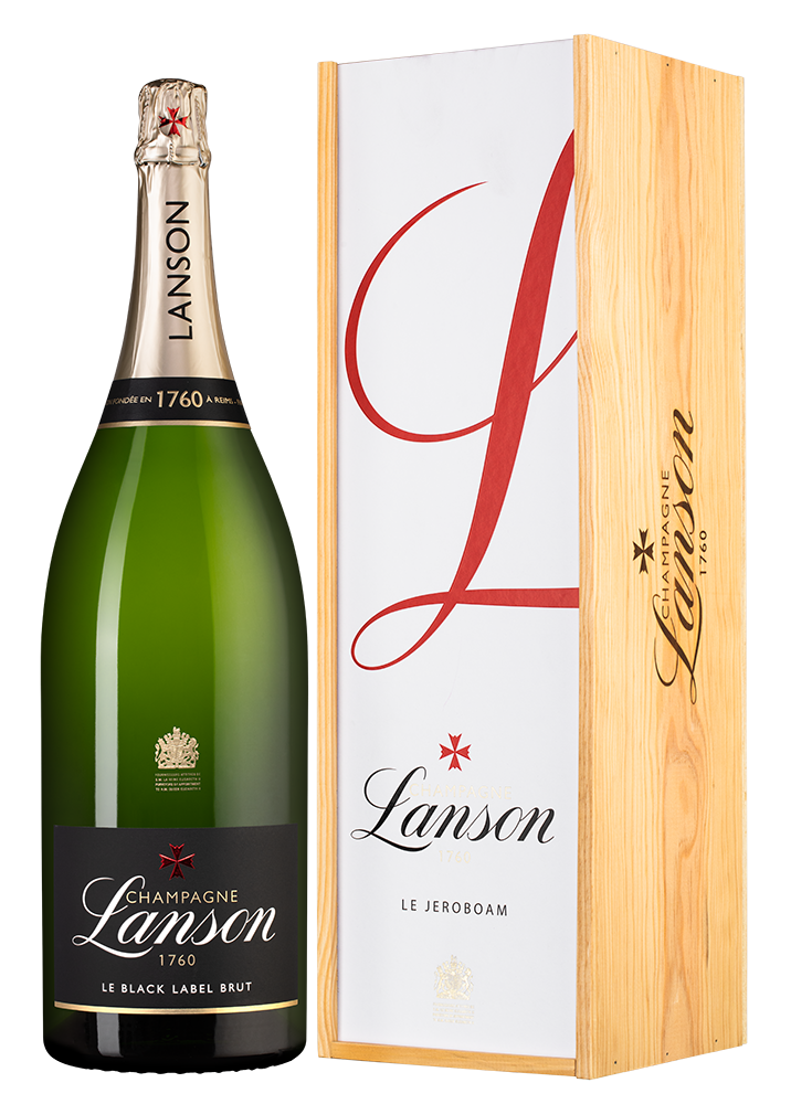 Шампанское Le Black Création Brut в подарочной упаковке, Lanson, 3л, (148320), Франция, Шампань, белое, брют, 3 л, Ле Блэк Креасьон Брют, цена 77490 рублей