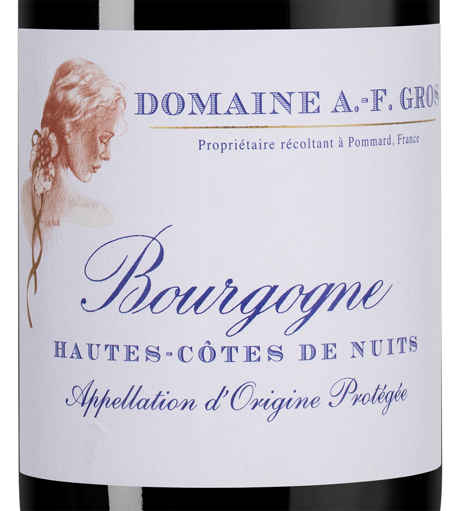 Вино Bourgogne Hautes Cotes de Nuits, Domaine Anne-Francoise Gros, 2021, (146648), Франция, Бургундия, красное, сухое, 0.75 л, Бургонь От Кот де Нюи, цена 11490 рублей