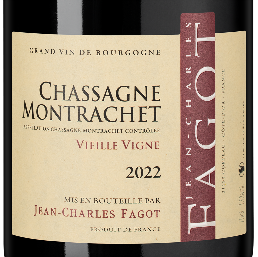 Вино Chassagne-Montrachet Vieilles Vignes, Jean-Charles Fagot, 2022, (118444), Франция, Бургундия, красное, сухое, 0.75 л, Шассань-Монраше Вьей Винь, цена 12490 рублей