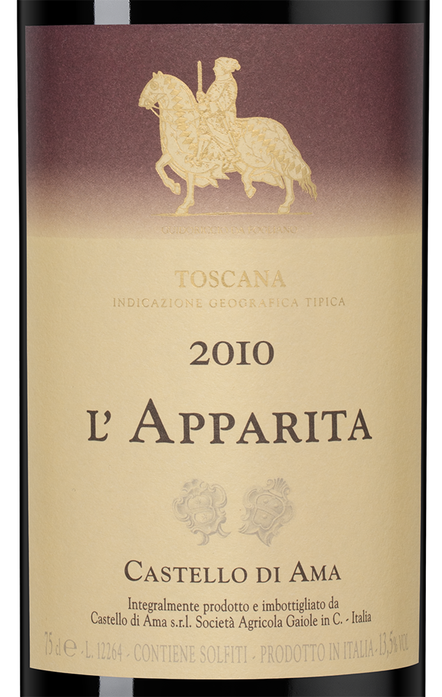 Вино L`Apparita, Castello di Ama, 2010, (139182), Италия, Тоскана, красное, сухое, 0.75 л, Л`Аппарита, цена 94990 рублей
