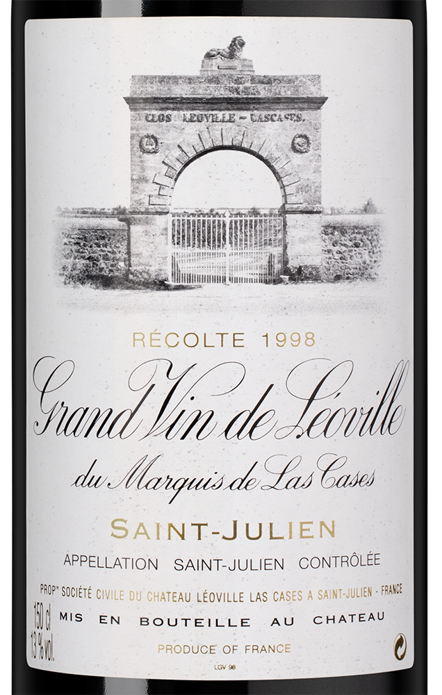 Вино Chateau Leoville Las Cases, 1998, 1.5л, (151618), Франция, Бордо, красное, сухое, 1.5 л, Шато Леовиль Лас Каз, цена 214990 рублей
