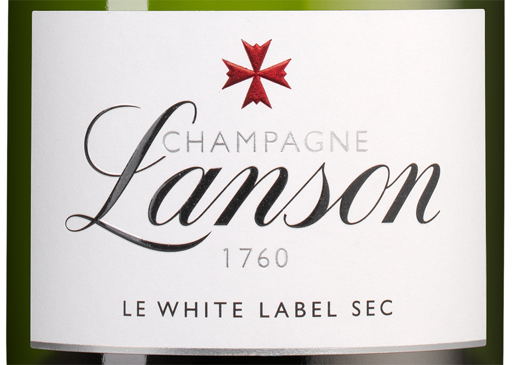 Шампанское Le White Label Sec в подарочной упаковке, Lanson, (155391), Франция, Шампань, белое, полусухое, 0.75 л, Ле Уайт Лейбл Сек, цена 14990 рублей
