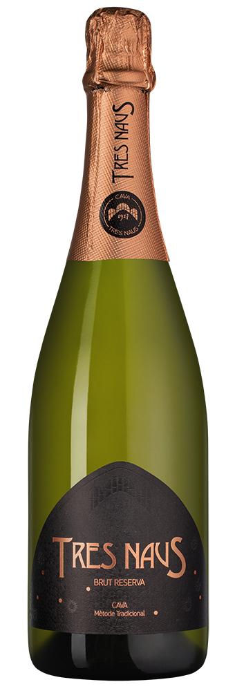 Игристое вино Tres Naus Brut Reserva, Cellers Domenys, 2018, (149054), Испания, Каталония, белое, брют, 0.75 л, Кава Трес Наус Ресерва Брют, цена 3490 рублей