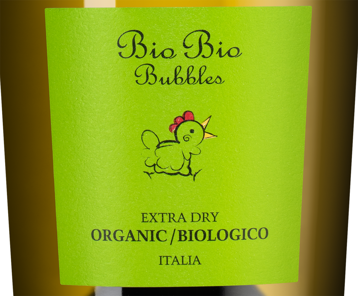Игристое вино Bio Bio Bubbles Extra Dry, Cielo, (138415), Италия, белое, брют, 0.75 л, Био Био Бабблс Экстра Драй, цена 1418 рублей