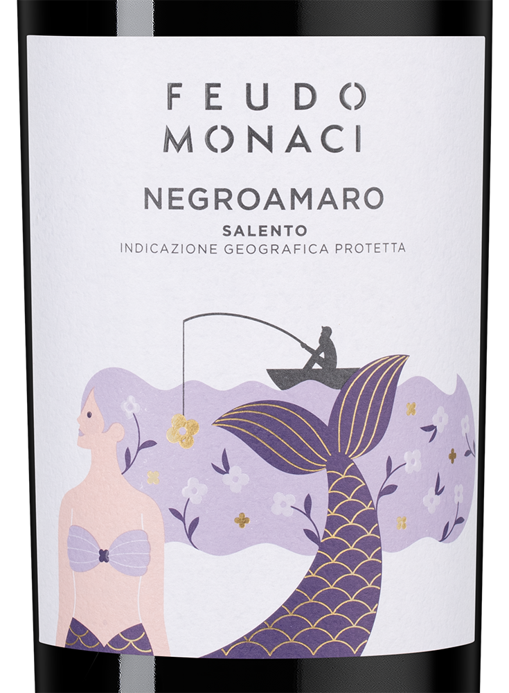 Вино Negroamaro Rosso Feudo Monaci, Castello Monaci, 2023, (153576), Италия, Апулия, красное, сухое, 0.75 л, Негроамаро Россо Феудо Моначи, цена 2390 рублей