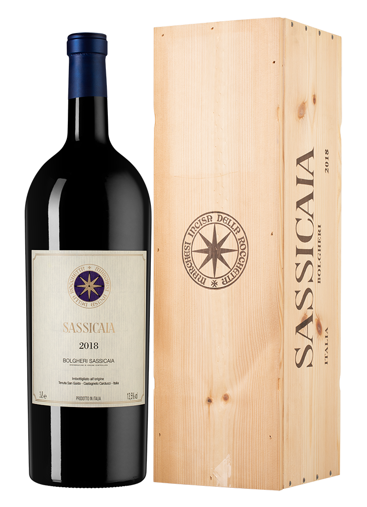 Вино Sassicaia, Tenuta San Guido, 2018, 3л, (132159), Италия, Тоскана, красное, сухое, 3 л, Сассикайя, цена 749990 рублей