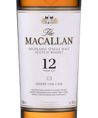 Односолодовый виски Macallan Sherry Oak 12 Years Old в подарочной упаковке