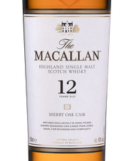 Виски Macallan Sherry Oak 12 Years Old в подарочной упаковке, (143038), gift box в подарочной упаковке, Односолодовый 12 лет, Шотландия, 0.7 л, Макаллан Шерри Оак 12 лет цена 18690 рублей