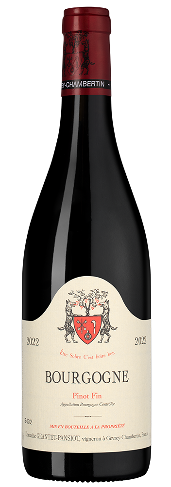 Вино Bourgogne Pinot Fin Rouge, Domaine Geantet-Pansiot, 2022, (153170), Франция, Бургундия, красное, сухое, 0.75 л, Бургонь Пино Фин, цена 14490 рублей