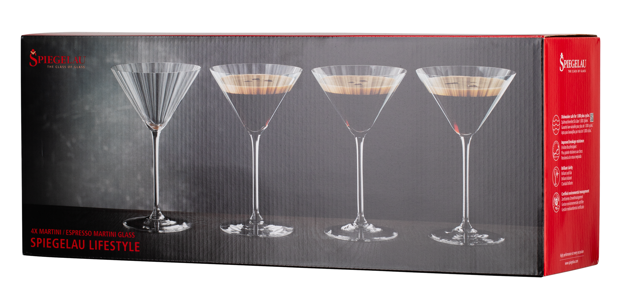 Набор из 4-х бокалов Spiegelau Lifestyle Martini для коктейлей, 0.22л, (147966), Чешская Республика, хрустальное стекло, 0.22 л, Шпигелау Лайфстайл Мартини (набор по 4), цена 4760 рублей