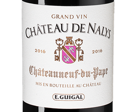 Вино Chateauneuf-du-Pape Chateau de Nalys Rouge, (135301), красное сухое, 2016 г., 0.75 л, Шатонёф-дю-Пап Шато де Налис Руж цена 22490 рублей