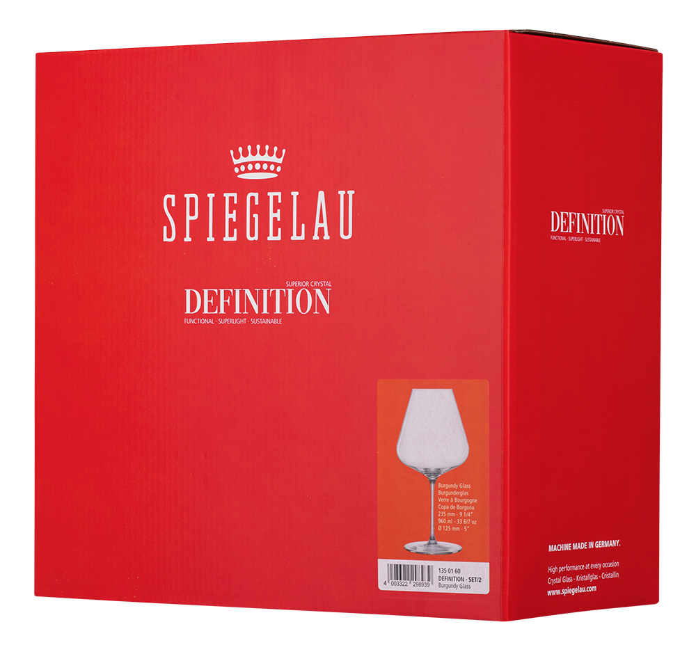 Набор из 2-х бокалов Spiegelau Definition для вин Бургундии, 0.96л, (129365), Германия, хрустальное стекло, 0.96 л, Шпигелау Дефинишн Бургундия (набор по 2), цена 7780 рублей