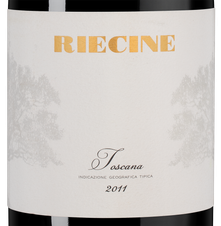 Вино Riecine, (115008), красное сухое, 2011 г., 0.75 л, Риечине цена 12990 рублей