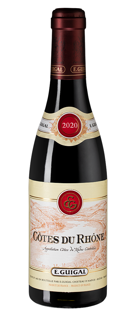 Вино Cotes du Rhone Rouge, Guigal, 2020, 0.375л, (143428), Франция, Долина Роны, красное, сухое, 0.375 л, Кот дю Рон Руж, цена 2290 рублей