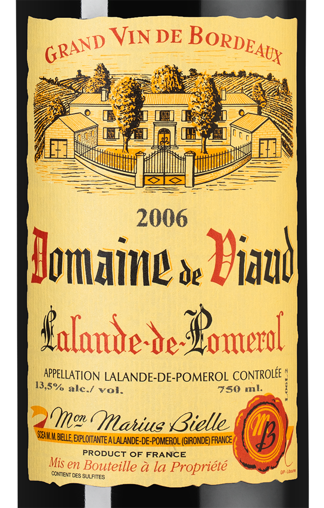 Вино Domaine de Viaud, 2006, (157657), Франция, Бордо, красное, сухое, 0.75 л, Домен де Вио, цена 8290 рублей