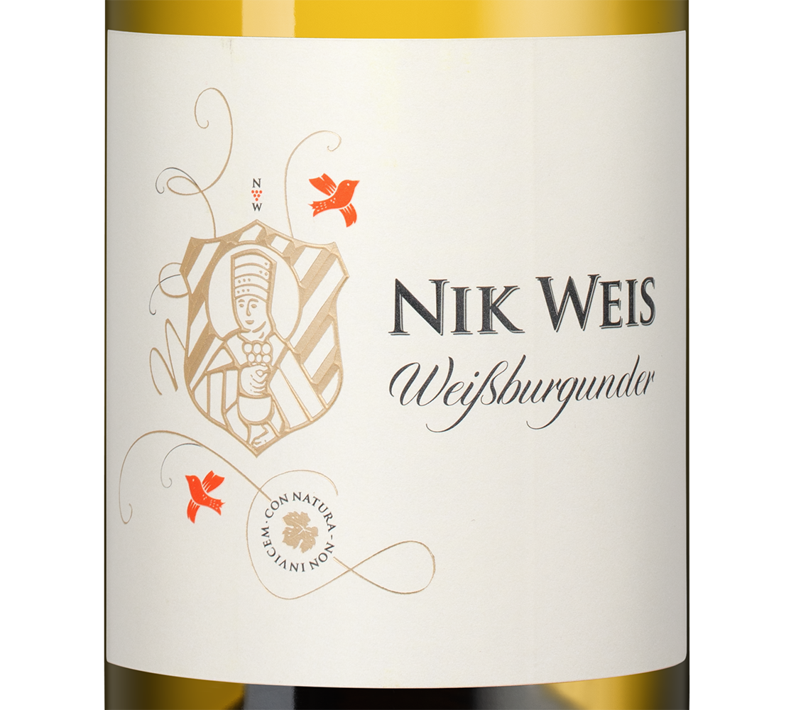 Вино Weissburgunder Mosel Dry, Nik Weis St. Urbans-Hof, 2023, (157982), Германия, Мозель, белое, полусухое, 0.75 л, Вайсбургундер Мозель Драй, цена 2303 рублей
