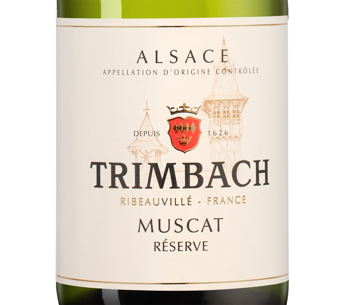 Вино Muscat Reserve, Trimbach, 2024, (158923), Франция, Эльзас, белое, сухое, 0.75 л, Мюска Резерв, цена 6990 рублей