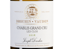 Органическое вино Chablis Grand Cru Les Clos