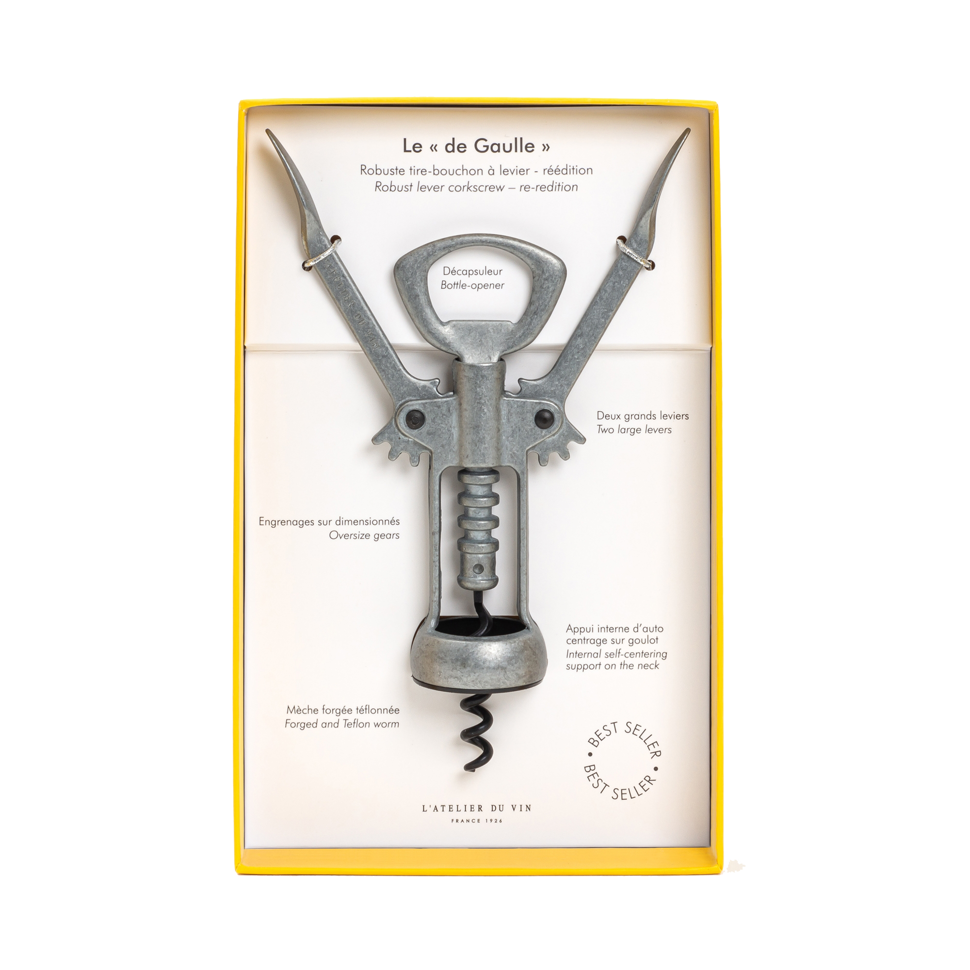 Штопор The de Gaulle, (157676), Франция, металл/пластик, Штопор The de Gaulle, цена 6990 рублей