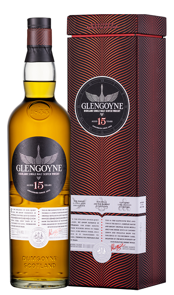 Виски Glengoyne 15 years old в подарочной упаковке, (155347), Шотландия, Хайленд, 0.7 л, Гленгойн 15 лет, цена 19990 рублей