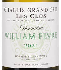 Вино Chablis Grand Cru Les Clos, (142865), белое сухое, 2021, 0.75 л, Шабли Гран Крю Ле Кло цена 44990 рублей