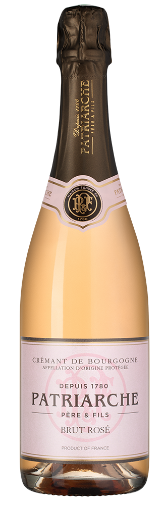 Игристое вино Cremant de Bourgogne Brut Rose, Patriarche, (160230), Франция, Бургундия, розовое, брют, 0.75 л, Креман де Бургонь Брют Розе, цена 3390 рублей