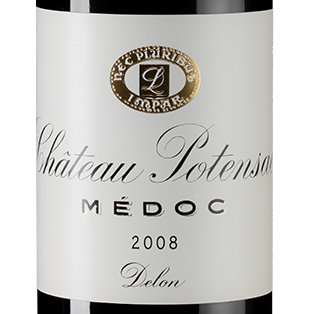 Вино Chateau Potensac (Medoc), 2008, (151783), Франция, Бордо, красное, сухое, 0.75 л, Шато Потансак, цена 10990 рублей