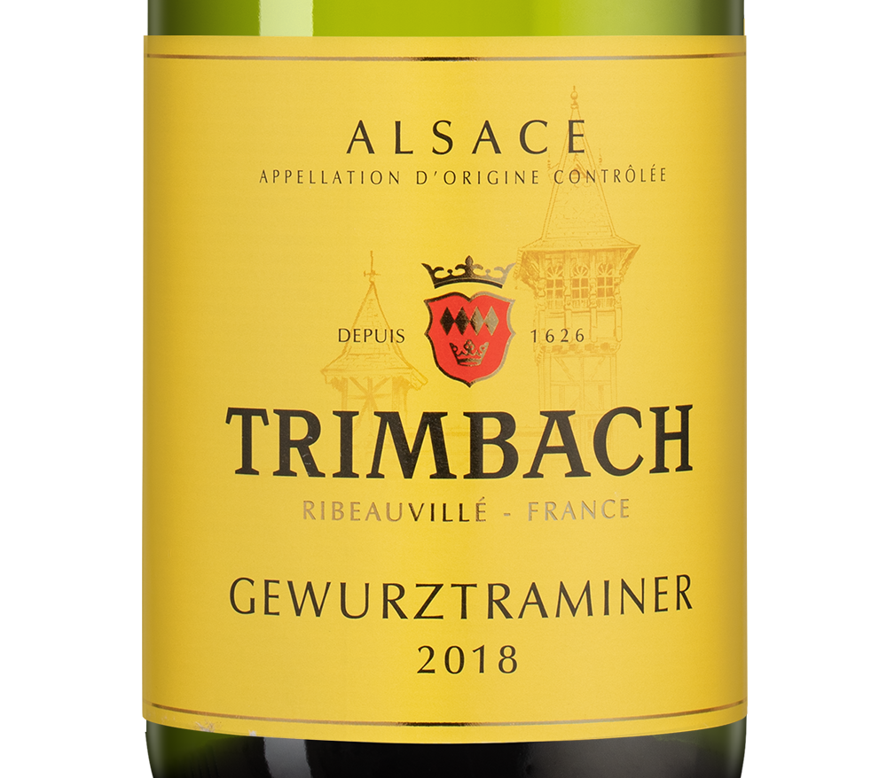 Вино Gewurztraminer, Trimbach, 2018, (135678), Франция, Эльзас, белое, полусухое, 0.75 л, Гевюрцтраминер, цена 6490 рублей