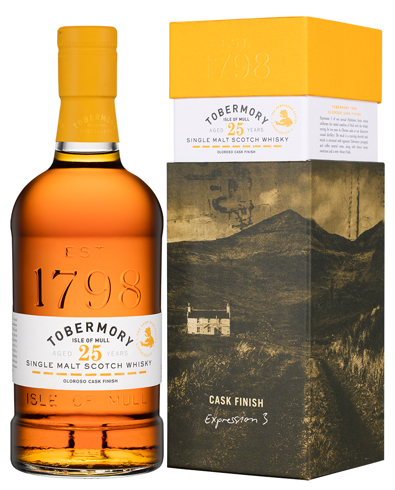 Виски Tobermory Aged 25 Years в подарочной упаковке, (147517), Шотландия, Малл, 0.7 л, Тобермори Эйджд 25 Лет Олоросо Каск Финиш, цена 84990 рублей