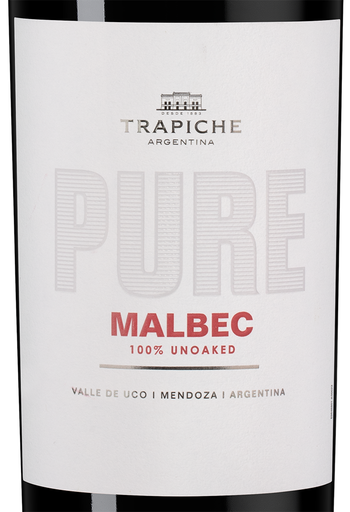 Вино Pure Malbec, Trapiche, 2024, (157608), Аргентина, Мендоса, красное, сухое, 0.75 л, Пьюр Мальбек, цена 2190 рублей