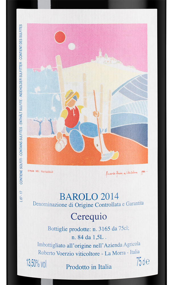 Вино Barolo Cerequio, Roberto Voerzio, 2014, (140446), Италия, Пьемонт, красное, сухое, 0.75 л, Бароло Черекуйо, цена 107490 рублей