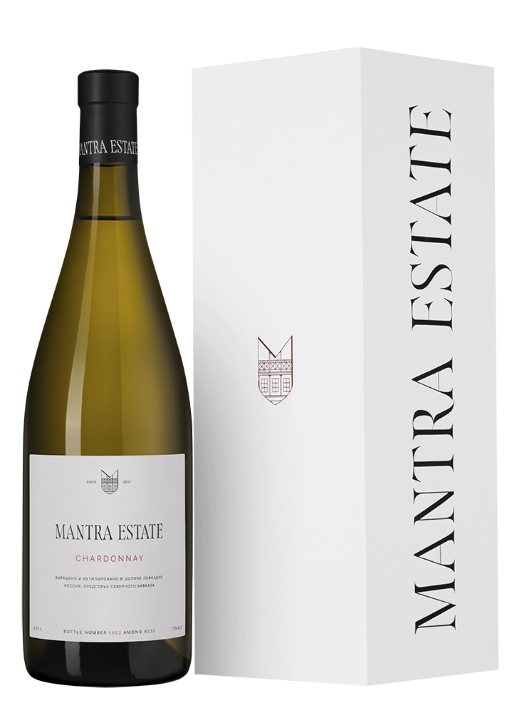 Вино Mantra Шардоне в подарочной упаковке, Mantra Estate, 2024, (159019), Россия, Кубань, белое, сухое, 0.75 л, Шардоне, цена 5590 рублей