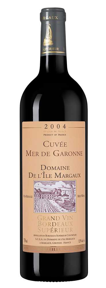Вино Cuvee Mer de Garonne, Domaine de l'Ile Margaux, 2004, (142791), Франция, Бордо, красное, сухое, 0.75 л, Кюве Мер де Гарон, цена 7990 рублей