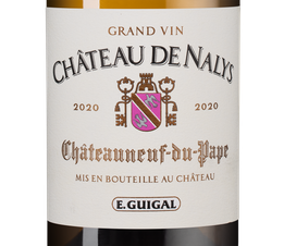 Вино Chateauneuf-du-Pape Chateau de Nalys Blanc, (143996), белое сухое, 2020 г., 0.75 л, Шатонёф-дю-Пап Шато де Налис Блан цена 22490 рублей