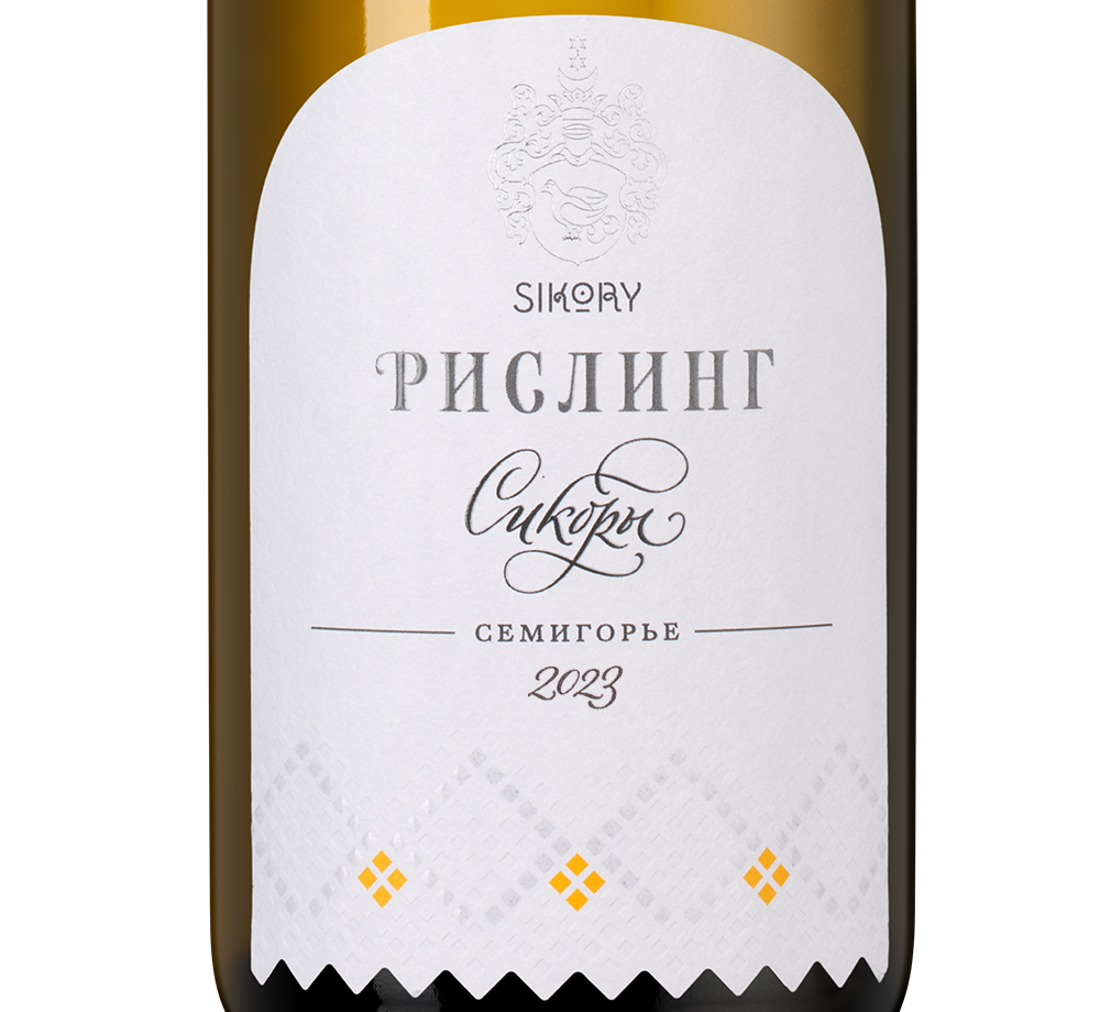 Вино Рислинг, Сикоры, 2023, (150817), Россия, Кубань, белое, сухое, 0.75 л, Рислинг, цена 2490 рублей
