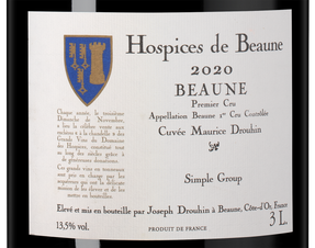 Вино Hospices de Beaune Premier Cru Cuvee Maurice Drouhin, (140279), красное сухое, 2020 г., 3 л, Оспис де Бон Премье Крю Кюве Морис Друэн цена 144990 рублей